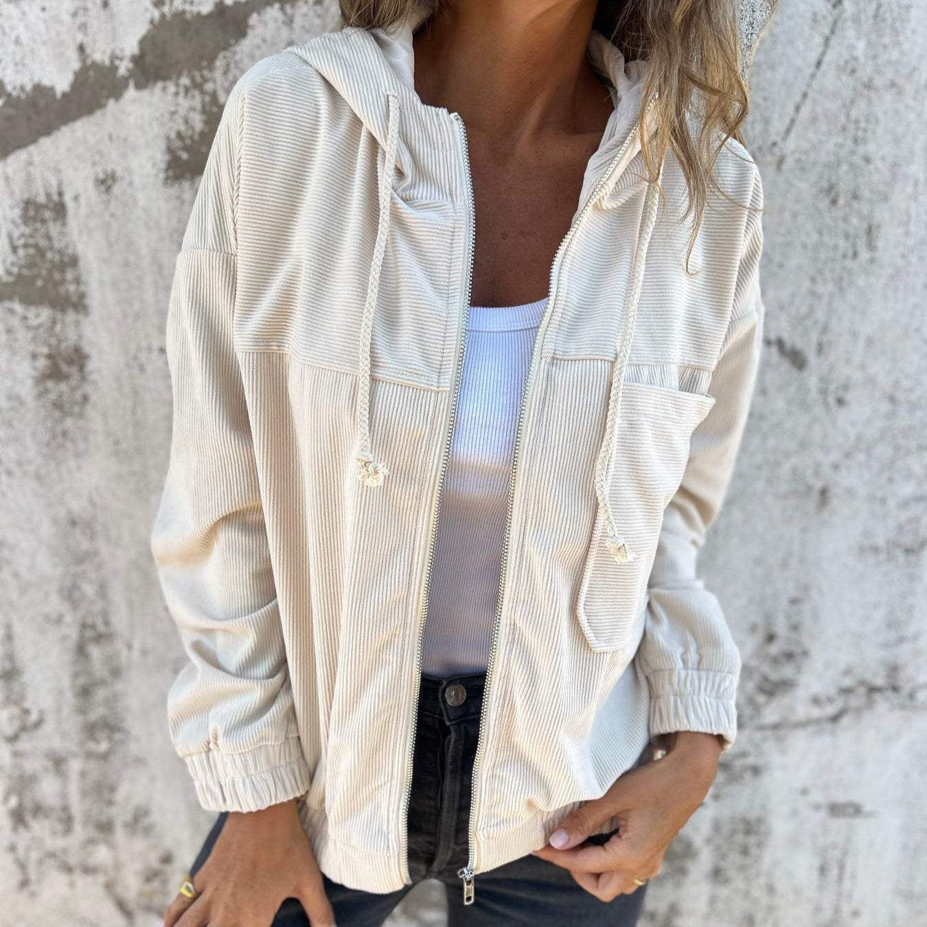 Rosgrove | Women - Stylish Corduroy Jacket - Timeless Style
