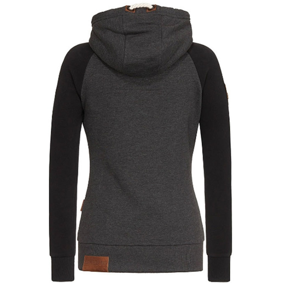 Rosgrove | Women - Zip-Up Knitted Hoodie - Long Sleeve