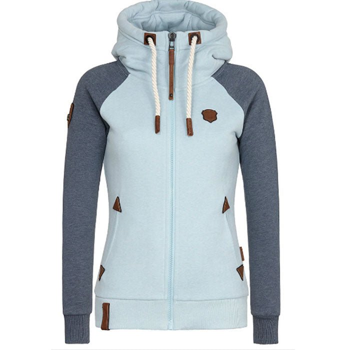 Rosgrove | Women - Zip-Up Knitted Hoodie - Long Sleeve