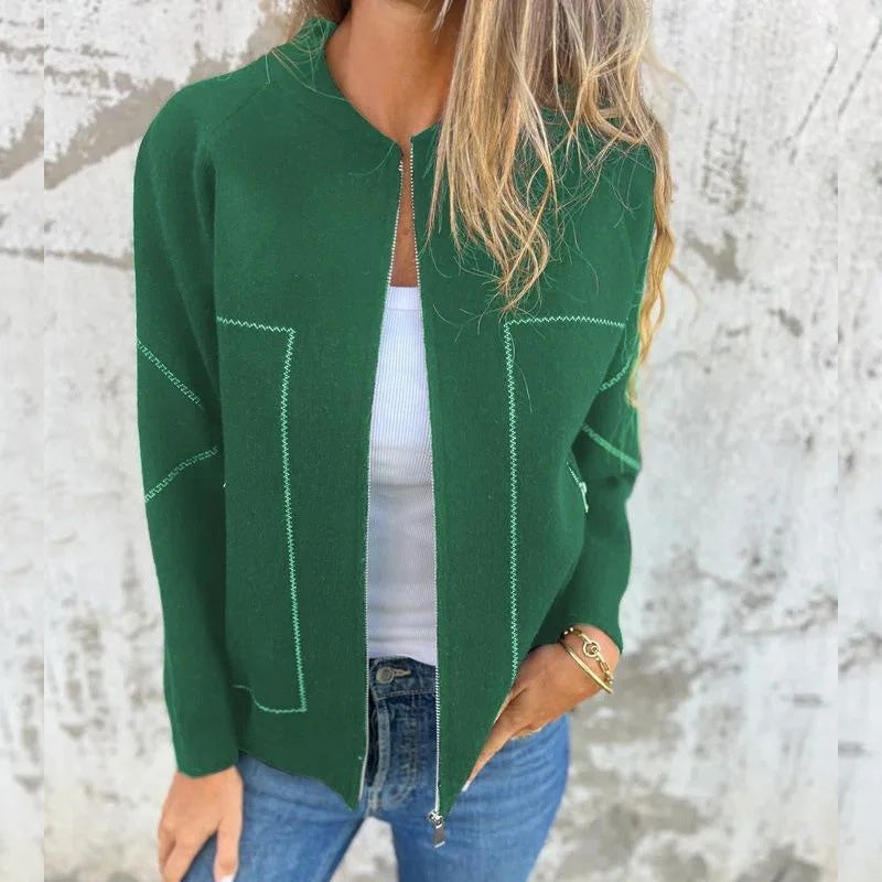 Rosgrove | Women - Stylish Zipper Jacket - Comfortable Fabric