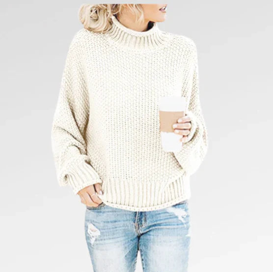 Rosgrove | Women - Knitted Jumper - Turtleneck Loose Fit
