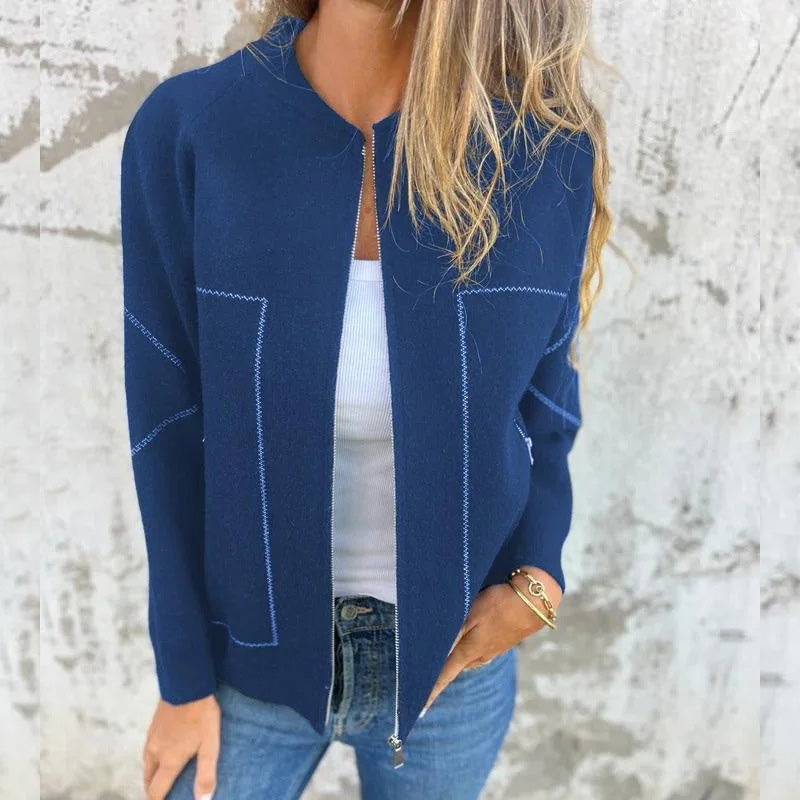 Rosgrove | Women - Stylish Zipper Jacket - Comfortable Fabric