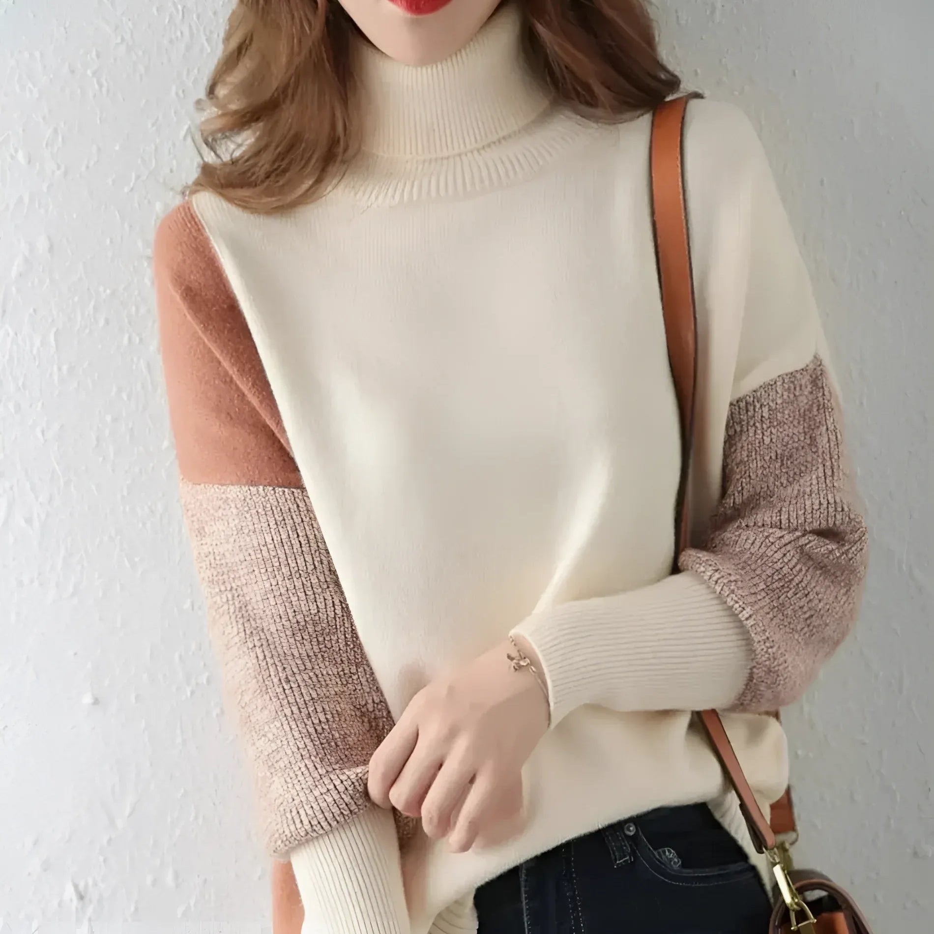 Rosgrove | Women - Relaxed Fit Turtleneck Sweatshirt – Wool Blend