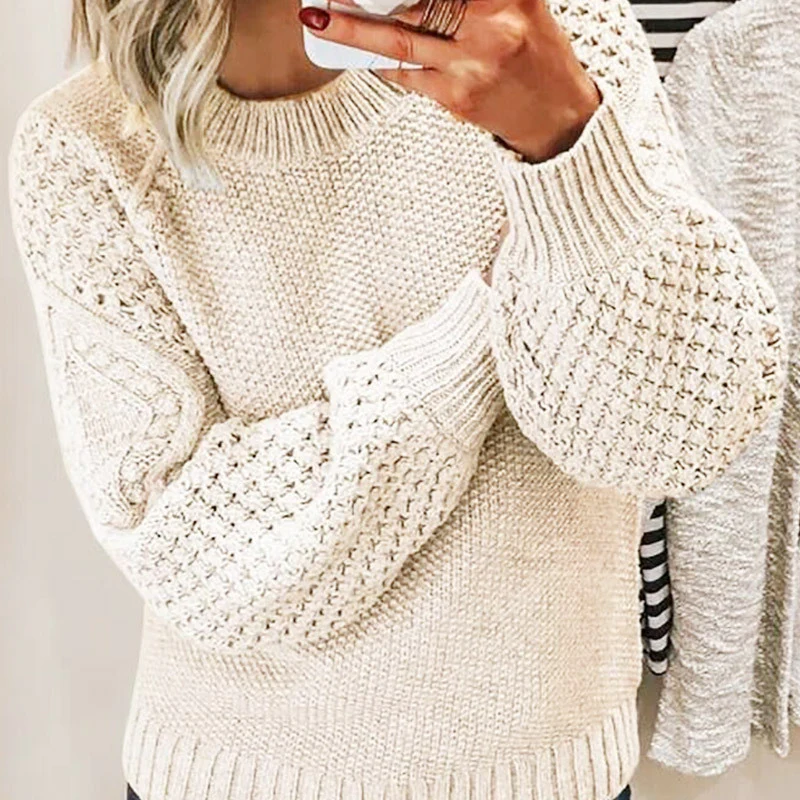 Rosgrove | Women - Oversized Knit Sweater - Wool Blend