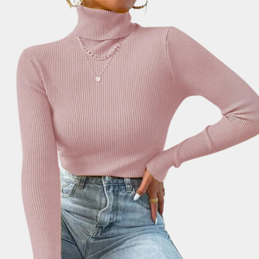 Rosgrove | Women - Ribbed Jumper - Turtleneck Style