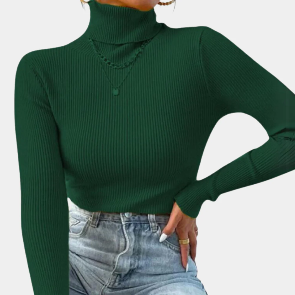 Rosgrove | Women - Ribbed Jumper - Turtleneck Style