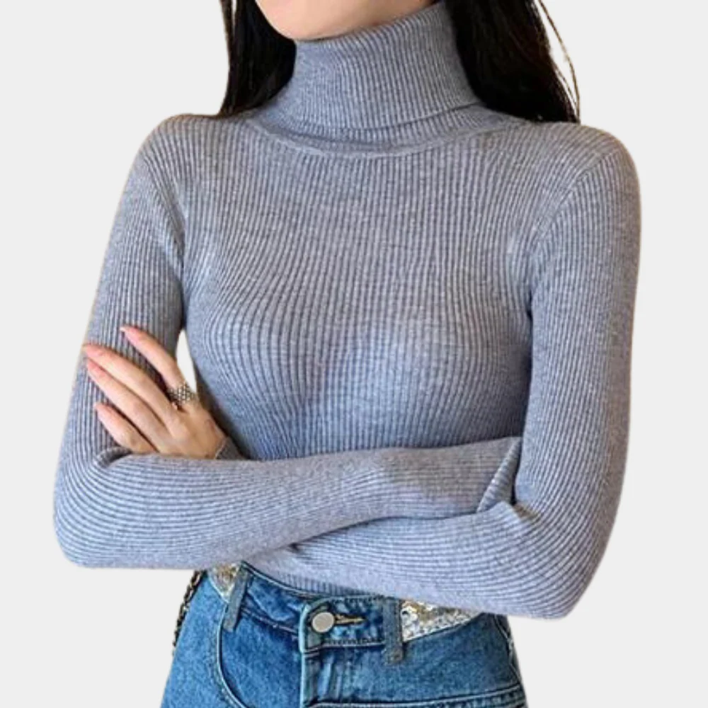 Rosgrove | Women - Ribbed Jumper - Turtleneck Style