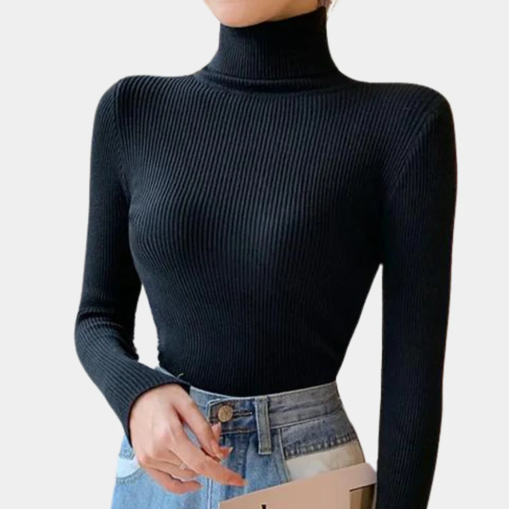 Rosgrove | Women - Ribbed Jumper - Turtleneck Style