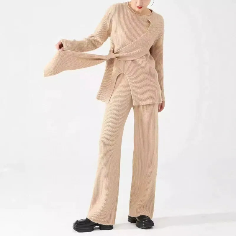 Rosgrove | Women - Knit Two-Piece Set - Soft Jumper & Trousers