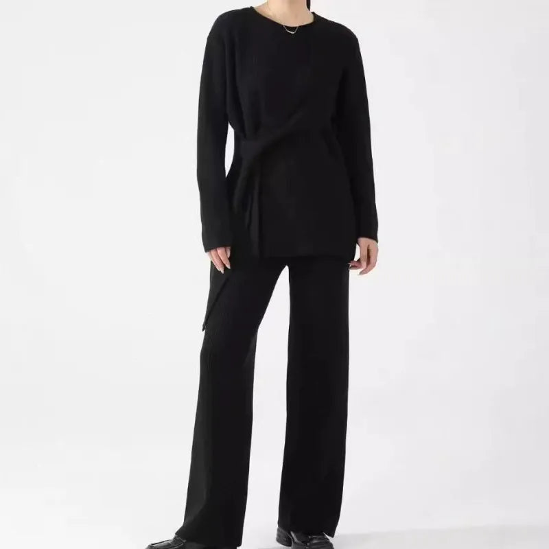 Rosgrove | Women - Knit Two-Piece Set - Soft Jumper & Trousers