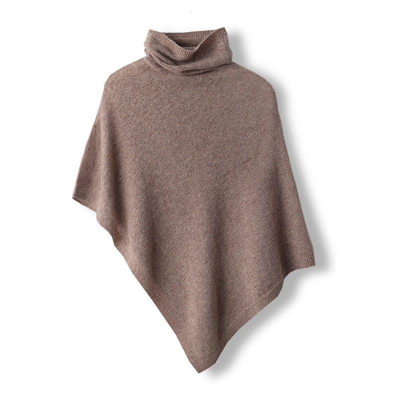 Rosgrove | Women - Poncho Top - Wool Blend - Cowl Neck