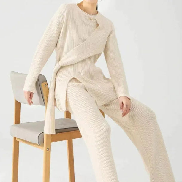 Rosgrove | Women - Knit Two-Piece Set - Soft Jumper & Trousers