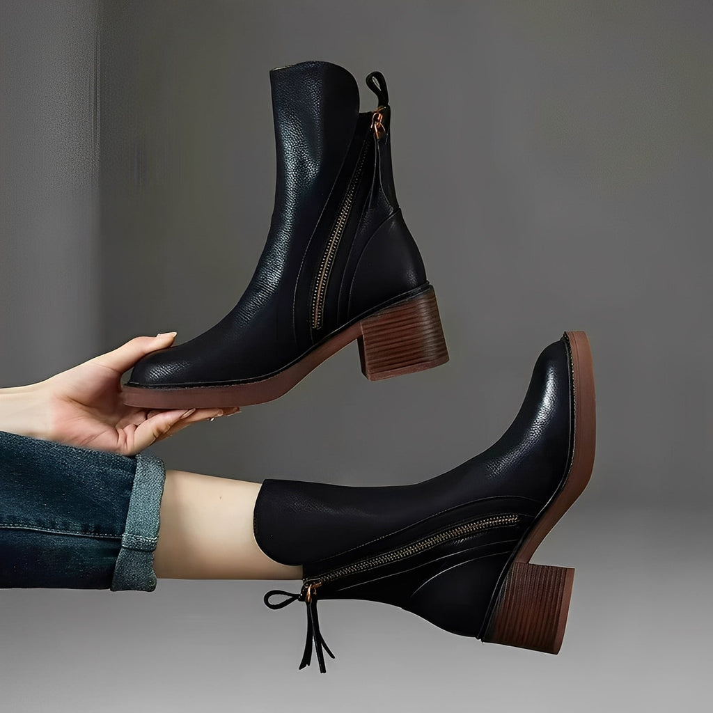 Rosgrove | Women - Stylish Leather Ankle Boots
