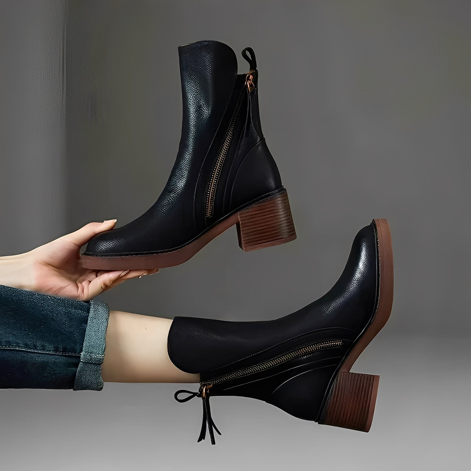 Rosgrove | Women - Stylish Leather Ankle Boots