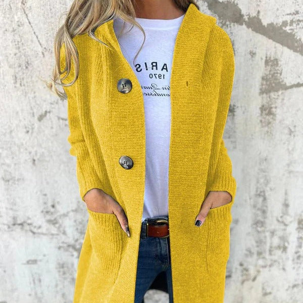 Rosgrove | Women - Wool Knit Long Cardigan – Relaxed Fit