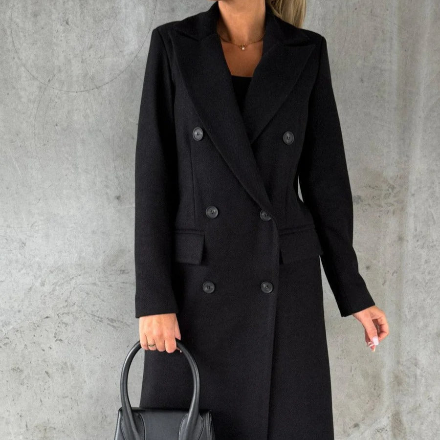 Rosgrove | Women - Tailored Fit  Longline Coat – Wool Blend