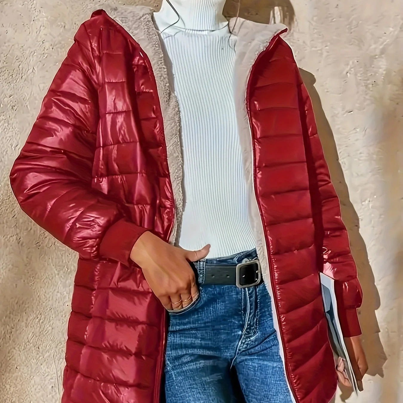 Rosgrove | Women - Quilted Longline Jacket – Relaxed Fit