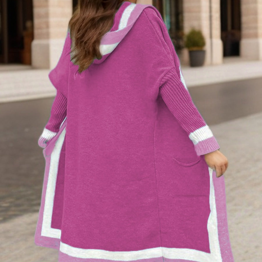 Rosgrove | Women - Long Hooded Cardigan - Cozy Knit