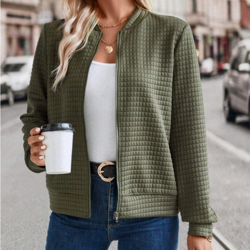 Rosgrove | Women - Quilted Jacket - Relaxed Fit - Zipper Front