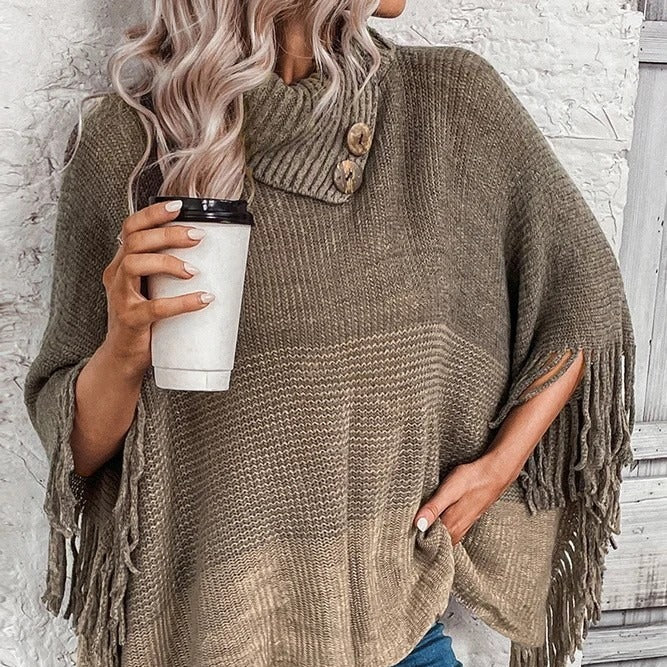Rosgrove | Women - Oversized Knit Top - Turtleneck
