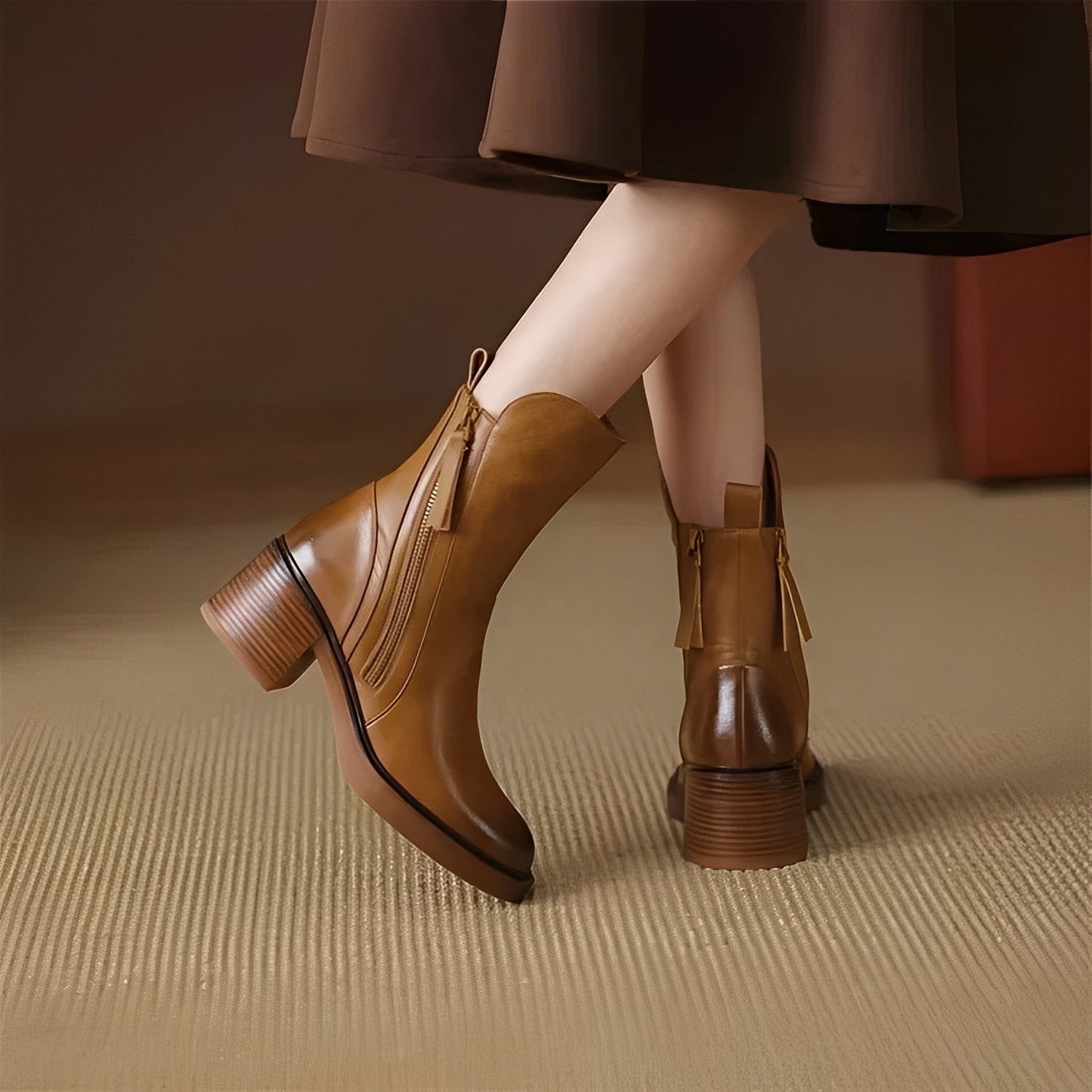Rosgrove | Women - Stylish Leather Ankle Boots