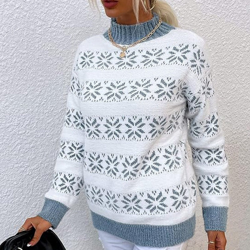 Rosgrove | Women - Snowflake Knit Jumper - Wool Blend