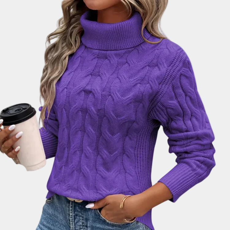 Rosgrove | Women - Turtleneck Jumper - Cable Knit