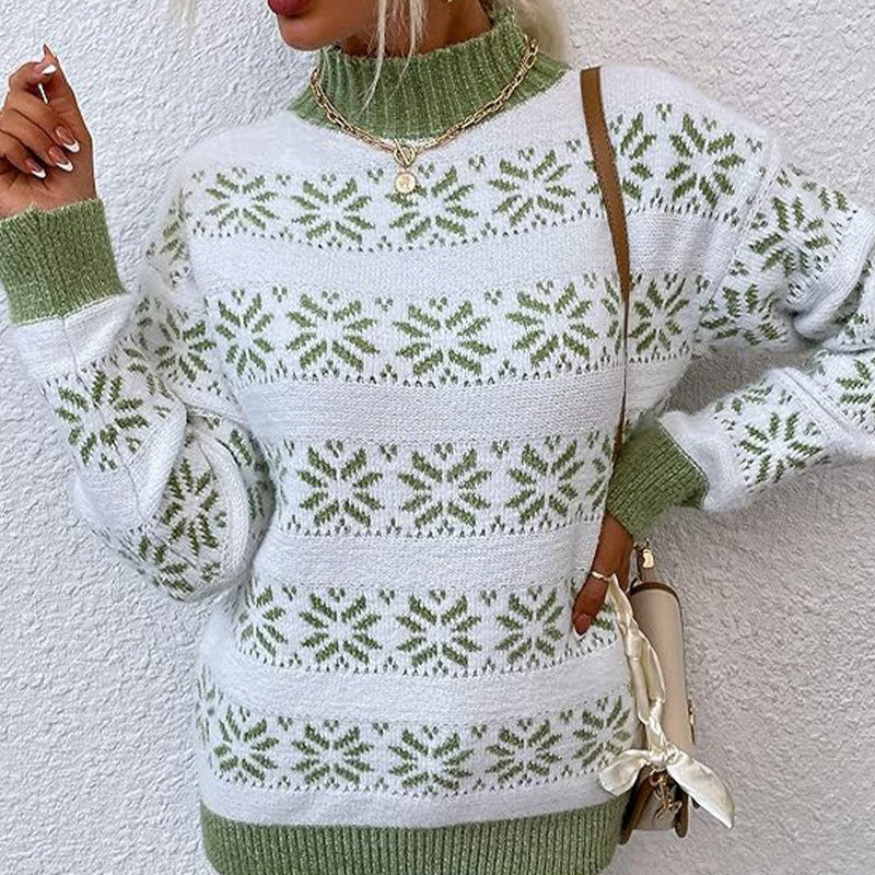 Rosgrove | Women - Snowflake Knit Jumper - Wool Blend