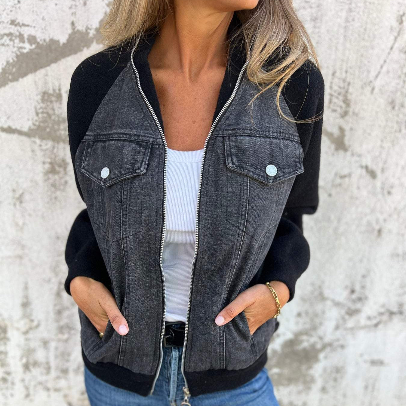 Rosgrove | Women - Denim Jacket - Classic Casual Style