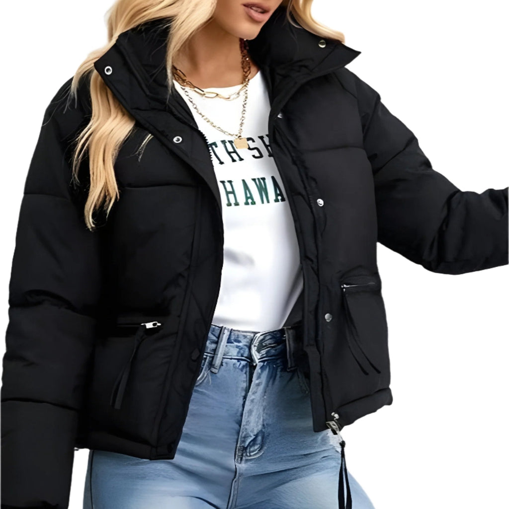 Rosgrove | Women - Puffer Jacket - Warm Zip High Collar