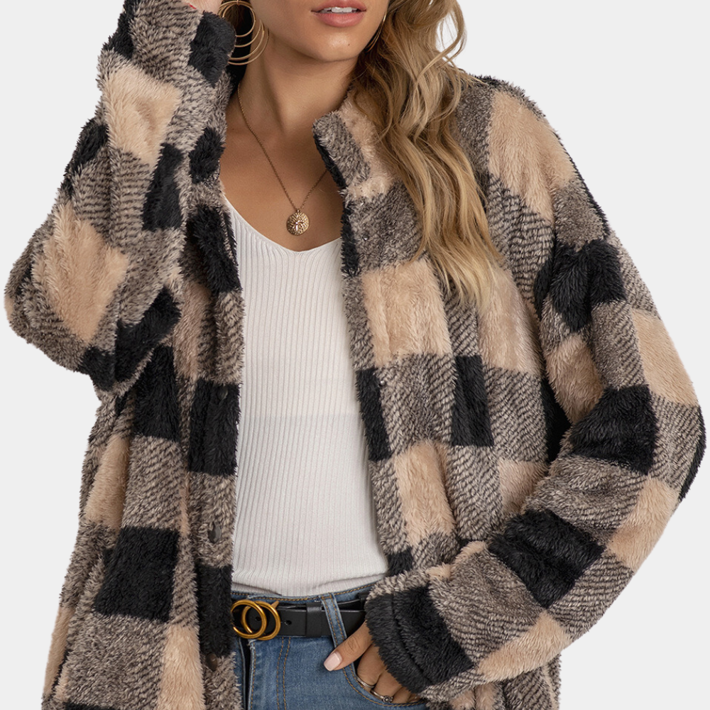 Rosgrove | Women - Elegant Check Coat - Winter Style