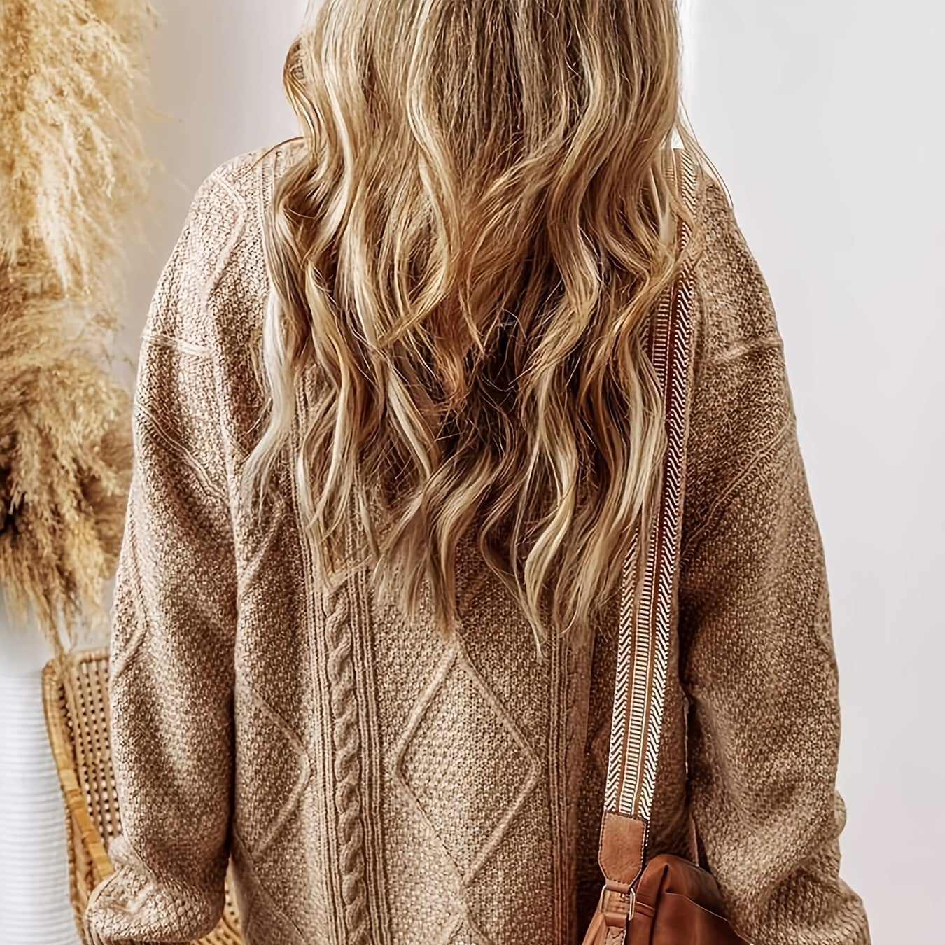 Rosgrove | Women - Cable Knit Jumper Dress - Oversized