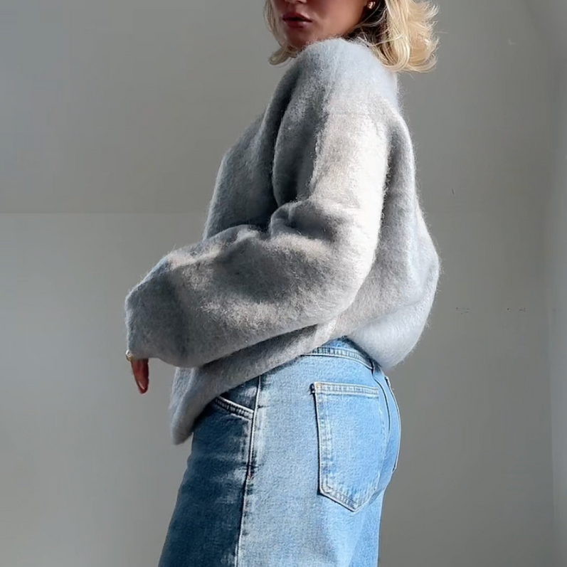 Rosgrove | Women - Soft Relaxed Winter Jumper - Round Neck