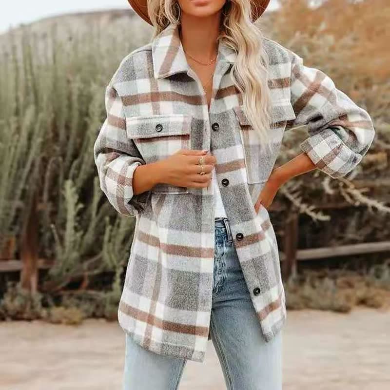 Rosgrove | Women - Checked Blouse - Cotton Blend
