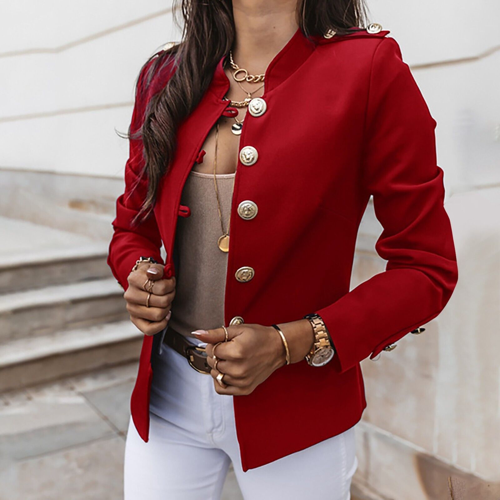 Rosgrove | Women - Button-Front Jacket – Casual Style