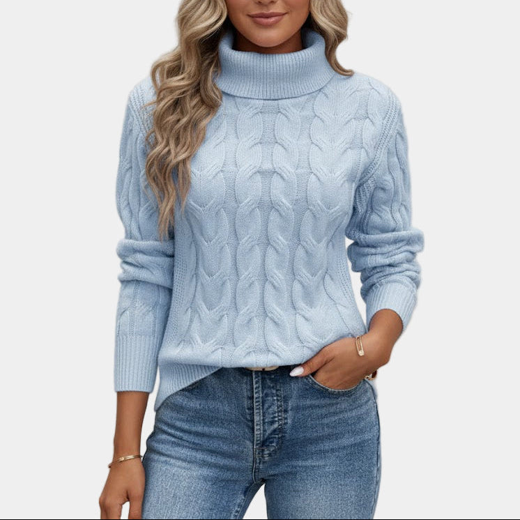 Rosgrove | Women - Turtleneck Jumper - Cable Knit