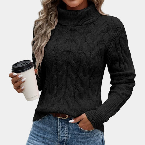 Rosgrove | Women - Turtleneck Jumper - Cable Knit