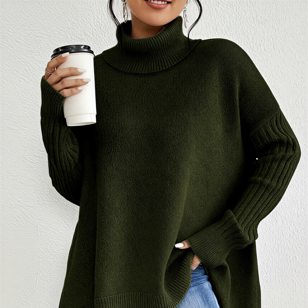Rosgrove | Women - Turtleneck Jumper – Oversized Fit