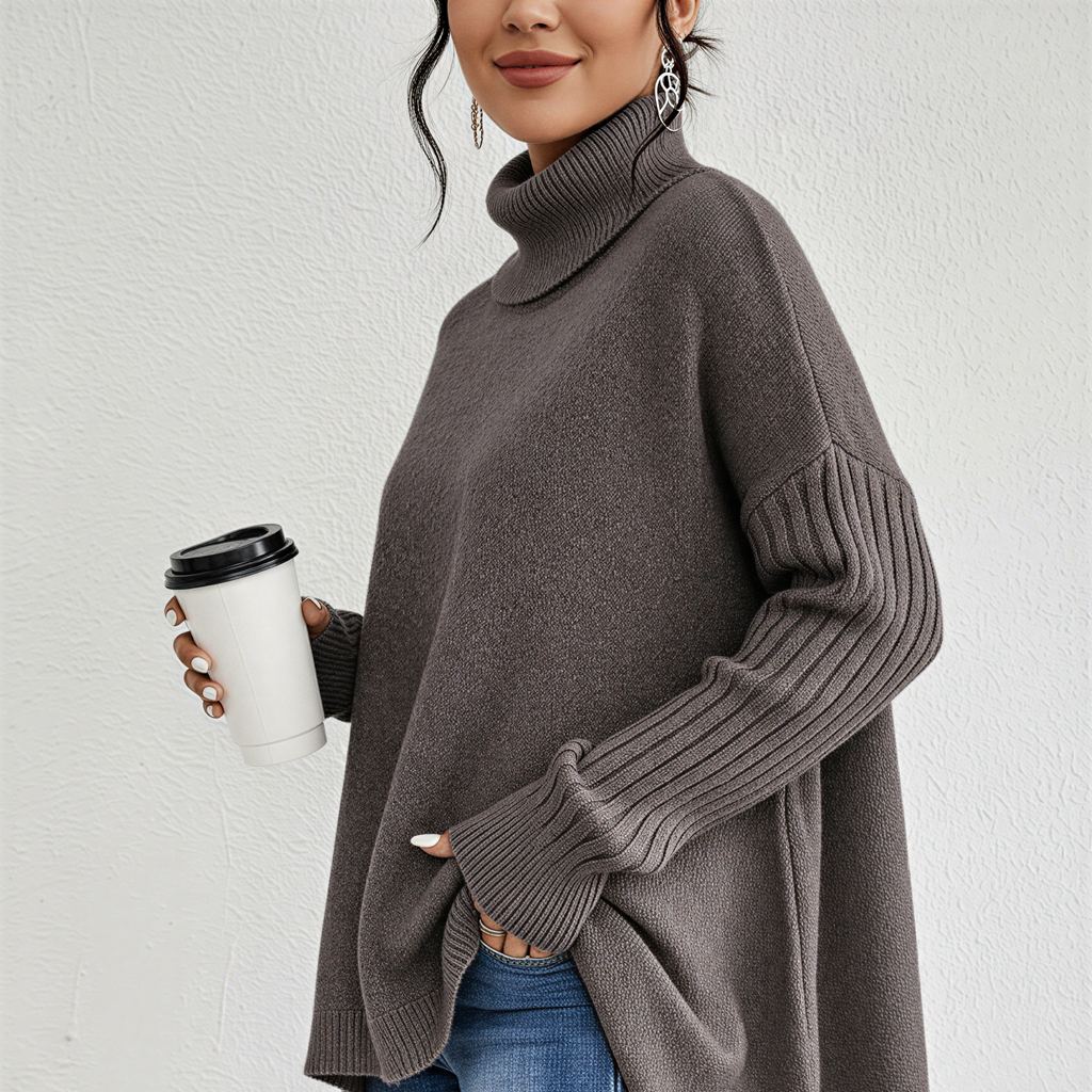 Rosgrove | Women - Turtleneck Jumper – Oversized Fit