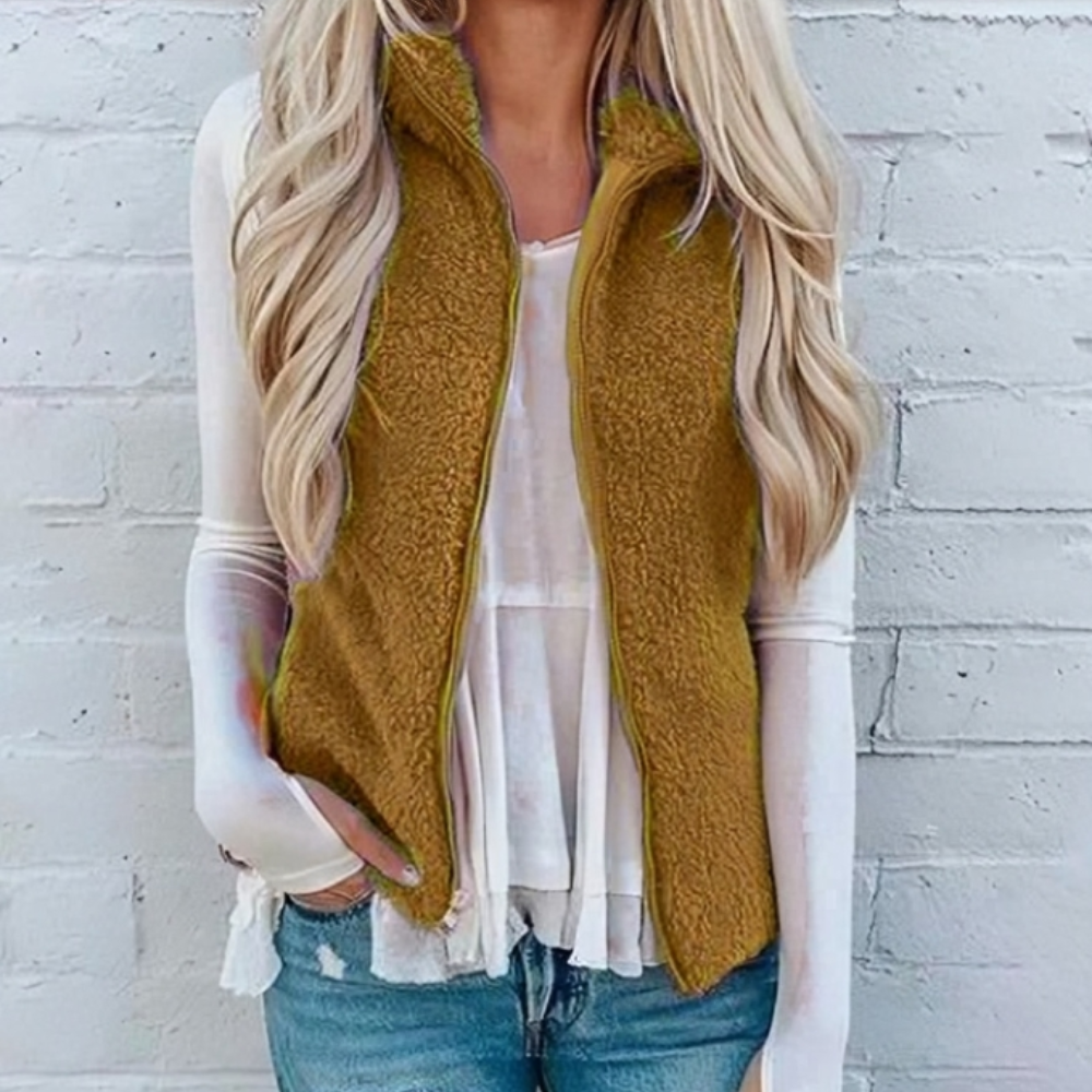 Rosgrove | Women - Cozy Zip Waistcoat - Stylish Fit