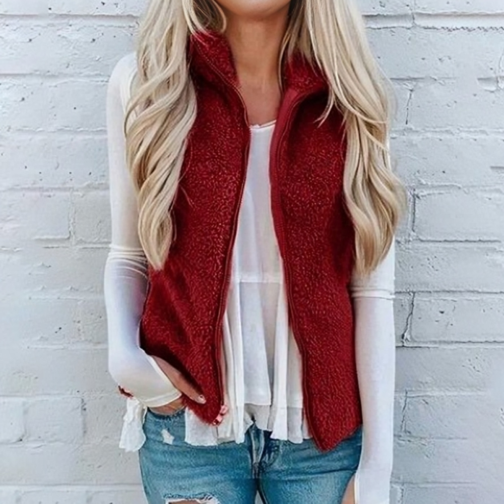 Rosgrove | Women - Cozy Zip Waistcoat - Stylish Fit