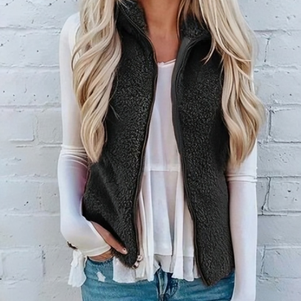 Rosgrove | Women - Cozy Zip Waistcoat - Stylish Fit